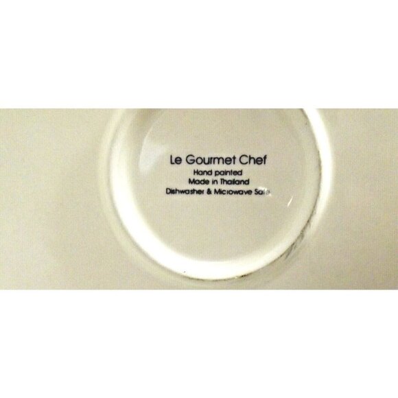 Le Gourmet Chef Santa Large Dome Tea Pot 2003 Red & White Hand Painted - Picture 10 of 10